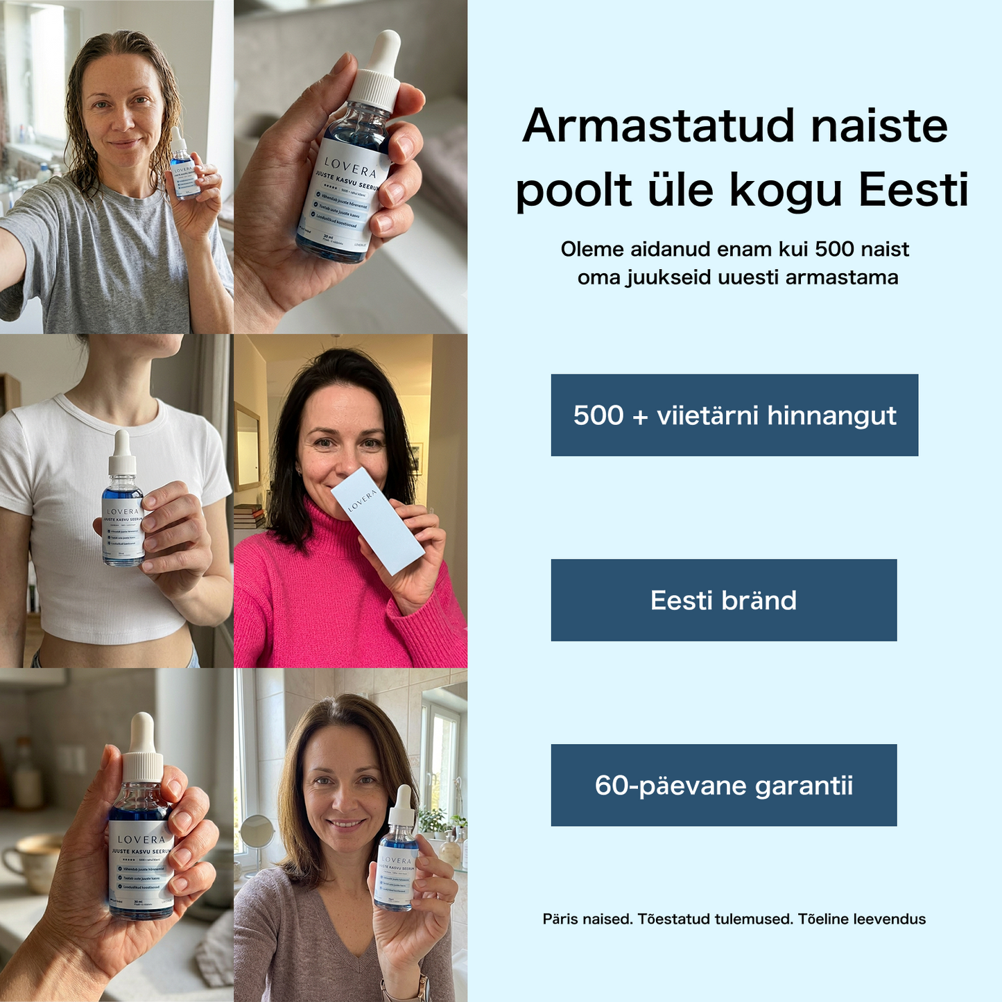 Lovera naiste juuste hõrenemise vastane seerum